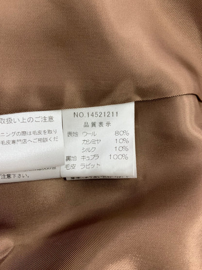 ハロッズ 14521211 ニットジャケット ブラウン ラビットファー IT0YYOK0RASY