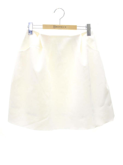 フォクシーニューヨーク イリプスフレアー 32461 スカート 38 ホワイト IT2W2AOV2U78