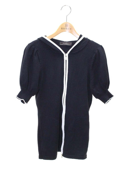 フォクシーブティック ソレイユパーカー 28769 40 ネイビー IT7AE2MM4BHY