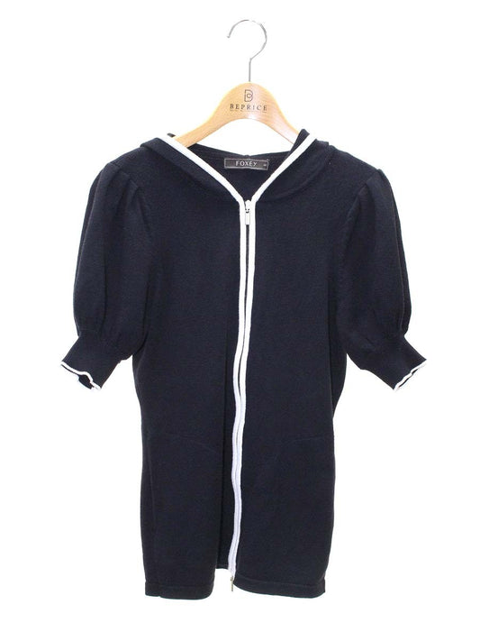 フォクシーブティック ソレイユパーカー 28769 40 ネイビー IT7AE2MM4BHY