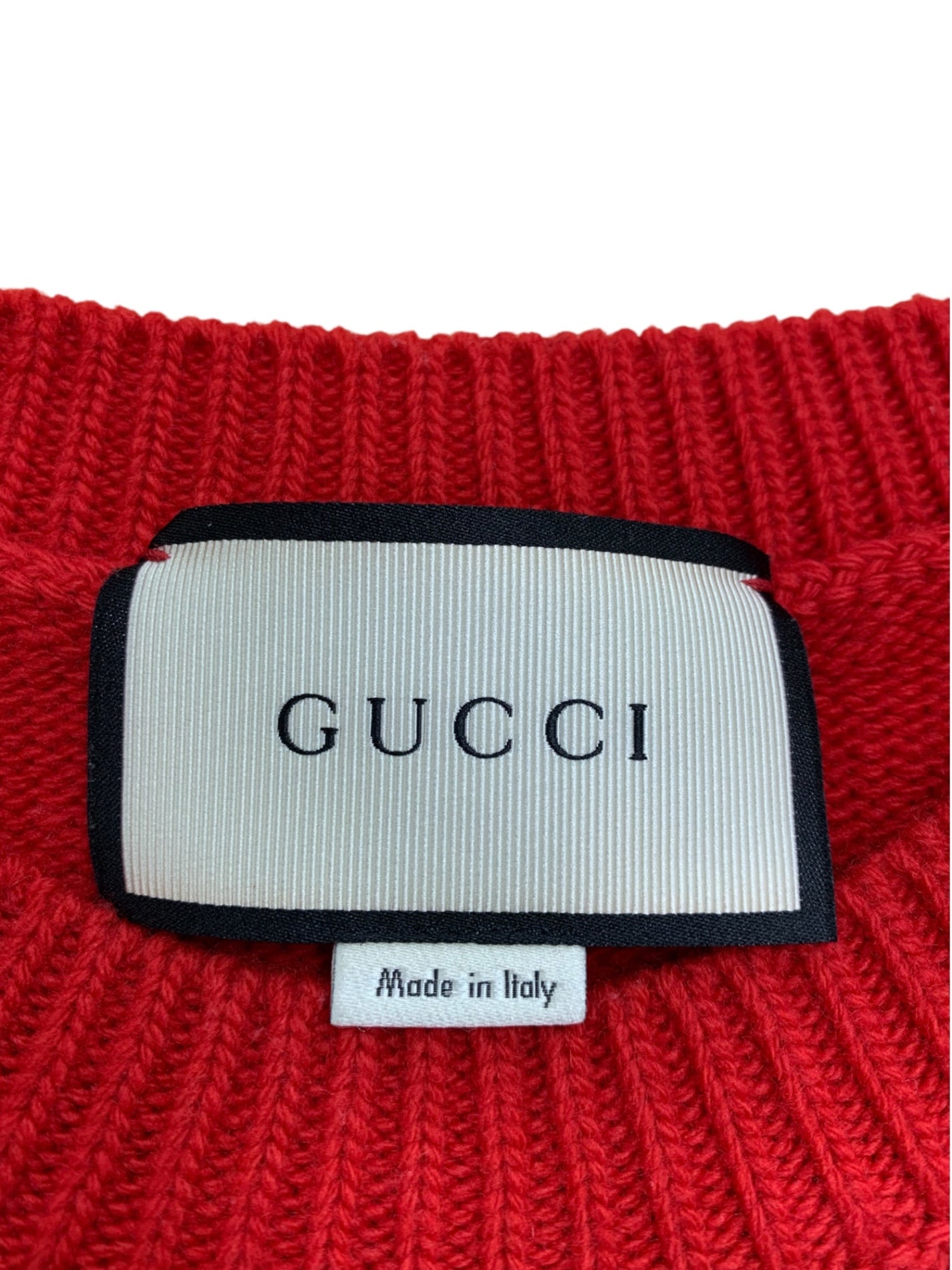グッチ GUCCI 430308-X5B18 ニット XL フローラル ミケーレ期 レッド ITKPTJ1NDANA