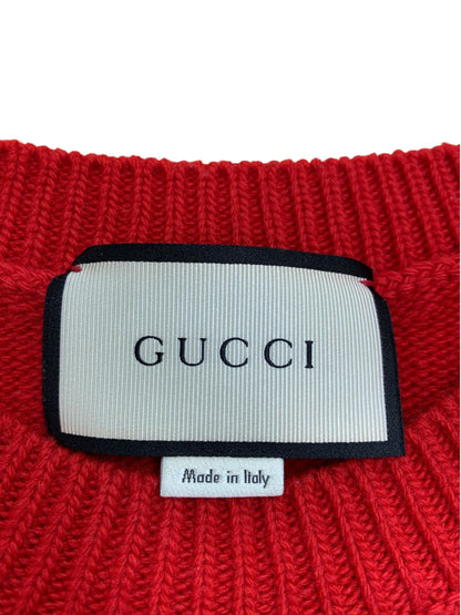 グッチ GUCCI 430308-X5B18 ニット XL フローラル ミケーレ期 レッド ITKPTJ1NDANA