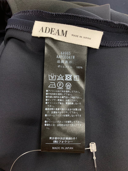 アディアム 44965 パンツ 0 ネイビー ウエストギャザー IT36M7R59GOO