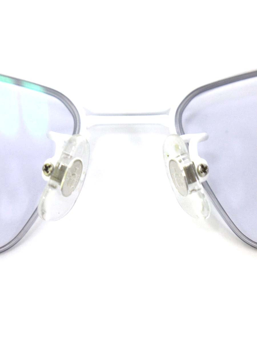 サムライ翔 SS-T26 メガネ ホワイト/ブラック ハーフリム スクエア ITZHAX3UFMOS