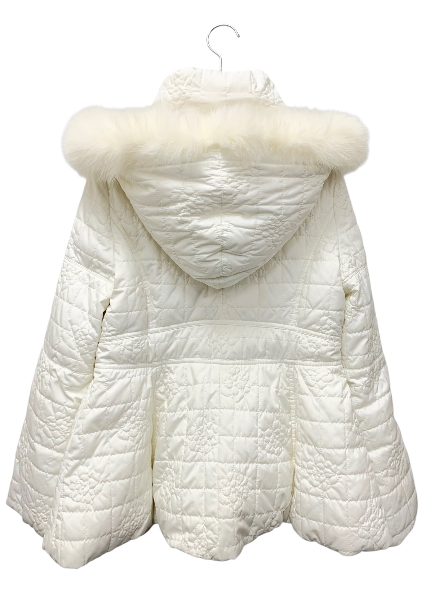 エムズグレイシー 929506 アウター 40 アイボリー 花 ファー キルティング ITWWP5RW3DL0