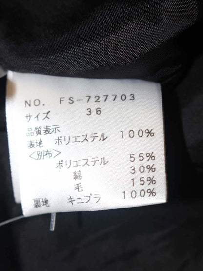 エムズグレイシー 727703 36 ブラック ツィード フリル IT3V7CSS6Y98 【SALE】