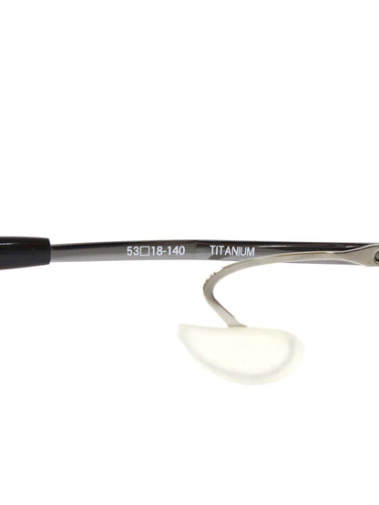 ネオジン NJ2314S ガンメタル/ブラック メタルフレーム ハーフリム スクエアシェイプ ノーズパッドレス ITLY61GNHP5W