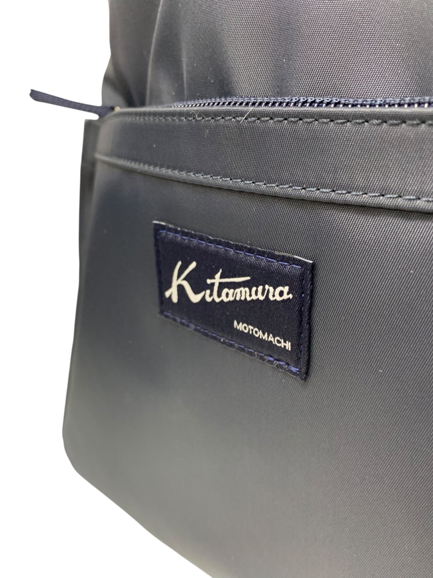 キタムラ リュック R-0776 10101 バックパック ネイビー ロゴ刺繍