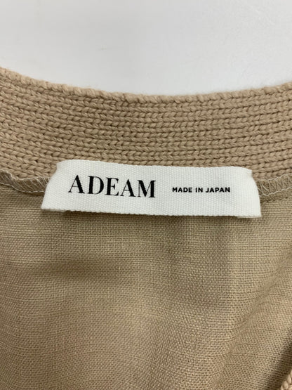 アディアム 40234 カーディガン 2 ブラウン 異素材 フリル ITPHPENEUF14 【SALE】