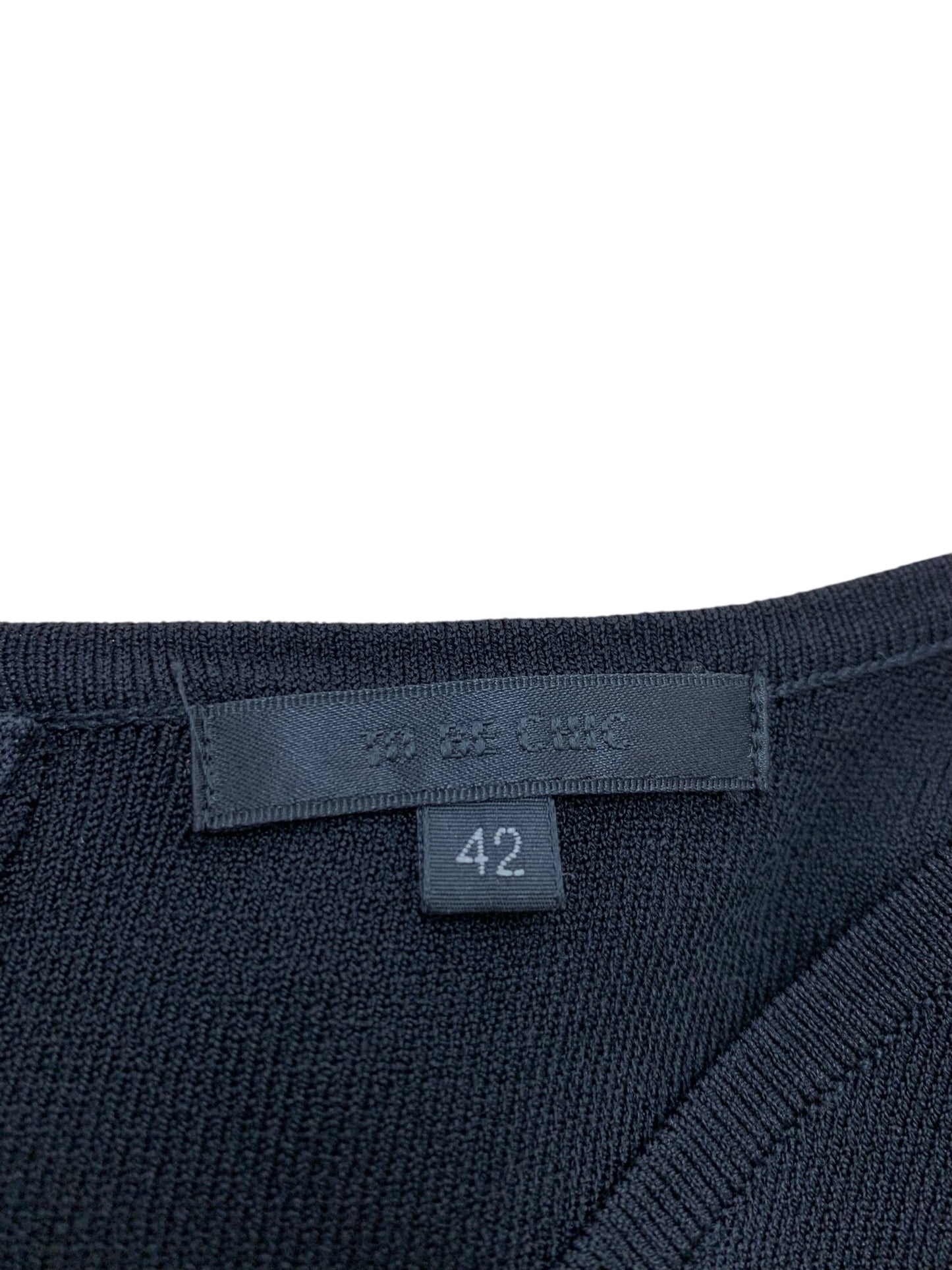 トゥービーシック W5J05-120-09 ワンピース 42 ブラック ニット ITCFU5IFMMH3