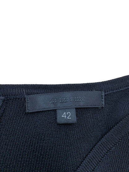 トゥービーシック W5J05-120-09 ワンピース 42 ブラック ニット ITCFU5IFMMH3