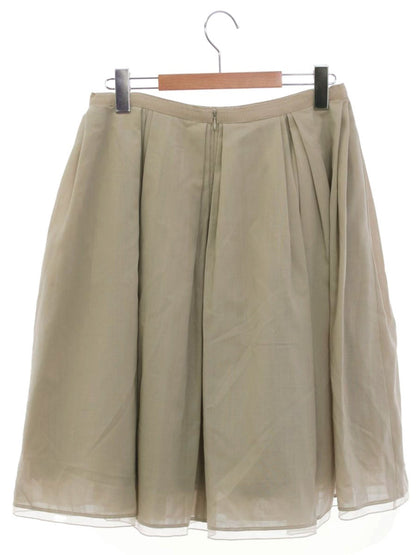フォクシーブティック Silk Wool Skirt 38575 スカート 38 ベージュ ITHGOJZCZUTM