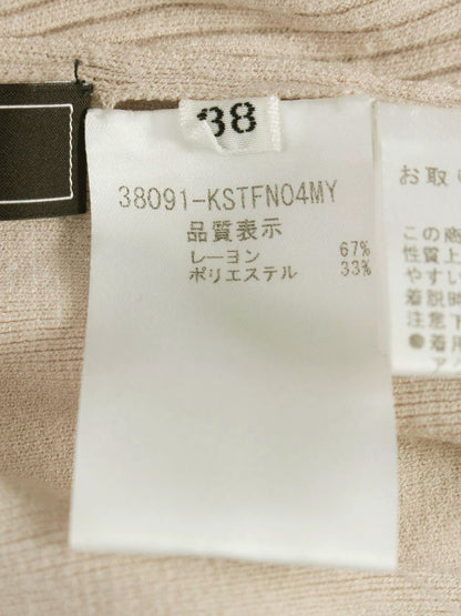 フォクシーブティック ニットトップ ベーシックリブ 38091 セーター 38 ピンク IT4J4M25LPJS