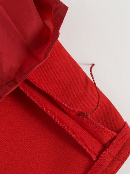 エムズグレイシー 117617 スカート 38 レッド フレア IT254K1GVX1S