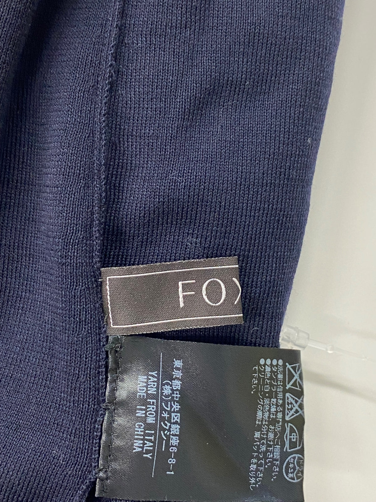 フォクシーブティック Knit Tops 30525 ニット 40 ネイビー ウール ITTQML0WISPN