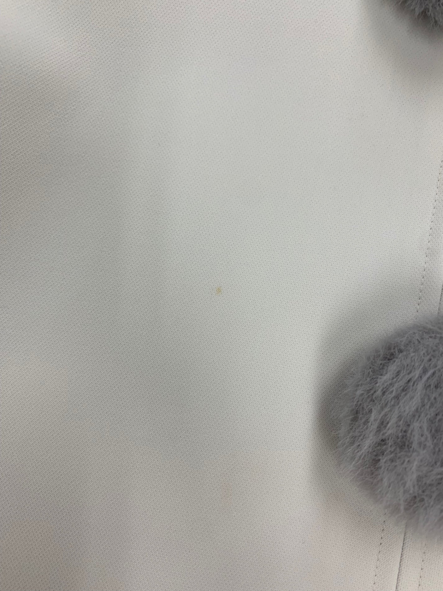 エムズグレイシー フェイクファーポンポンつきジャケット 414509 ブラウス 42 グレー IT77PGCQPCRG