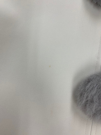 エムズグレイシー フェイクファーポンポンつきジャケット 414509 ブラウス 42 グレー IT77PGCQPCRG