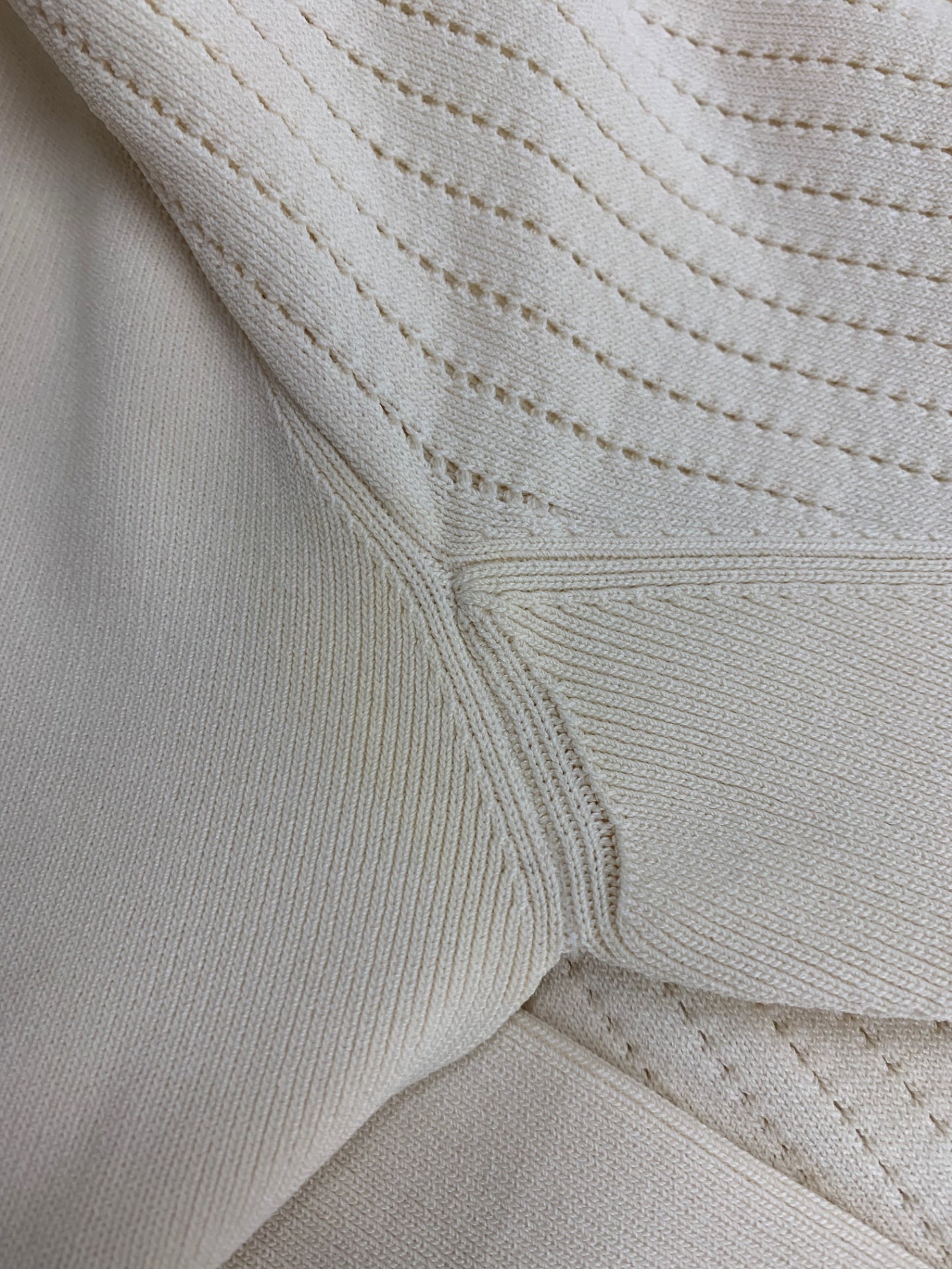 セルフォード CWN0214077 ワンピース 36 ベージュ ニット 衿ビジュー ITL8TSQMLKYW