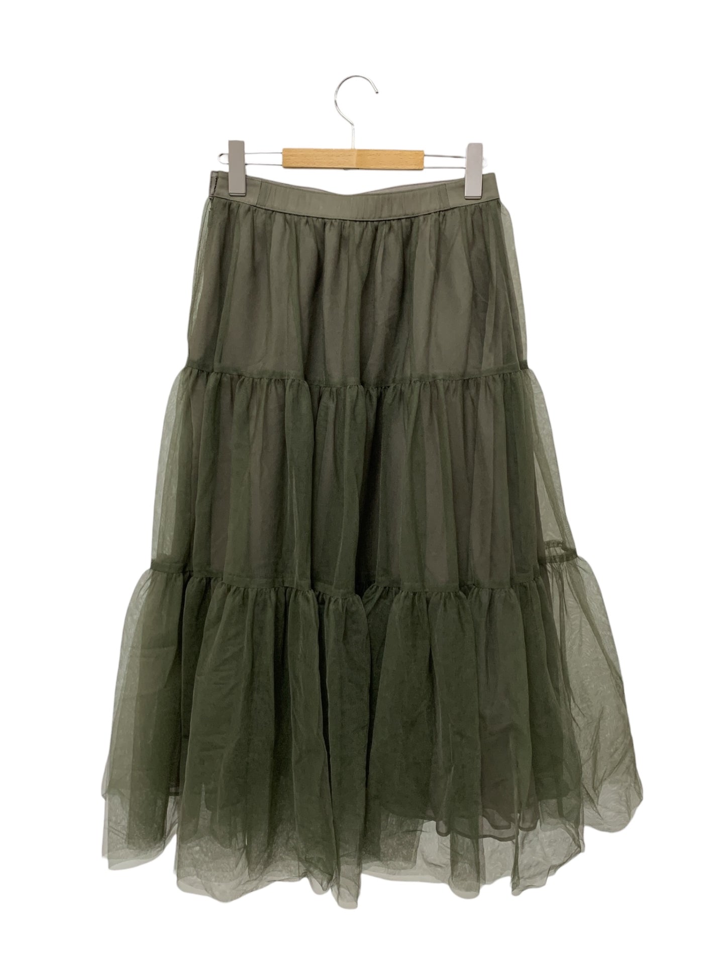 ルネ 6024140 スカート 38 カーキグリーン チュール IT0XFKZZRXJ8