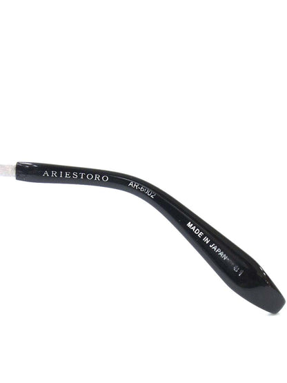 アリエストロ AR-6002 メガネ ブラック セルフレーム セルフレーム ウェリントン IT6588NITIQ8