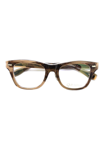 ドメスティックインターナショナル DI-1004 メガネ ブラウン セルフレーム フルリム ウェリントンシェイプ IT7JHZTJP9G0