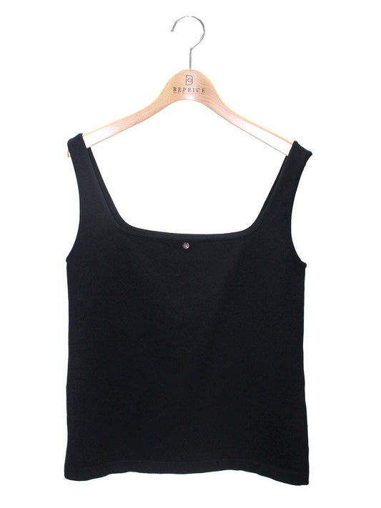 デイジーリン 知的デコルテ 06945 トップス 40 ブラック スクエア タンクトップ ITLPIRIF8EUW