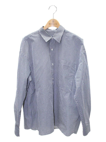 ニコルソンアンドニコルソン SEABREEZE-W シャツ 38 ネイビー nicholson&nicholson定番 IT849120WV85