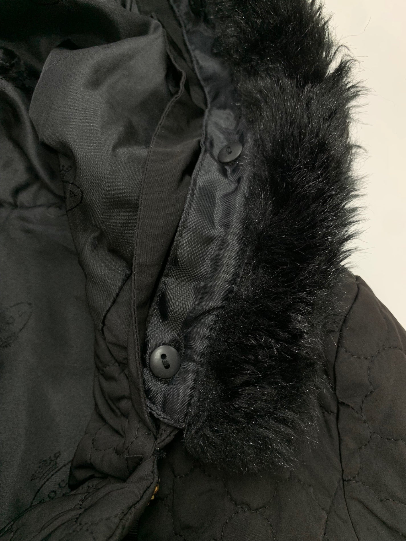 トッカ CMTOGW0310 コート 0 ブラック キルティング フェイクファー IT2JIB8RKWHS