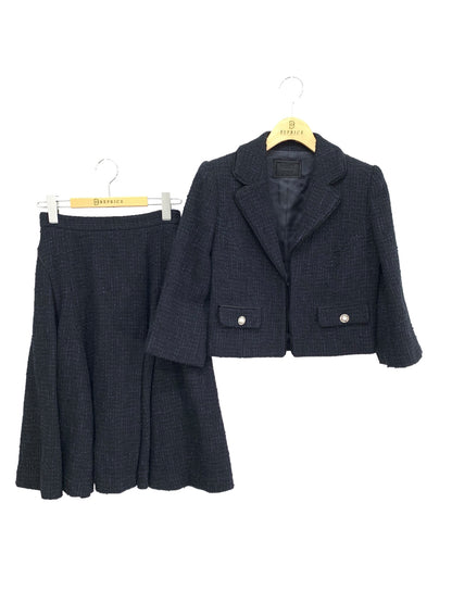 フォクシーブティック Jacket&Skirt Grace Tweed 37621 37623 スカートスーツ 38 ネイビー ITAZ01WY114R