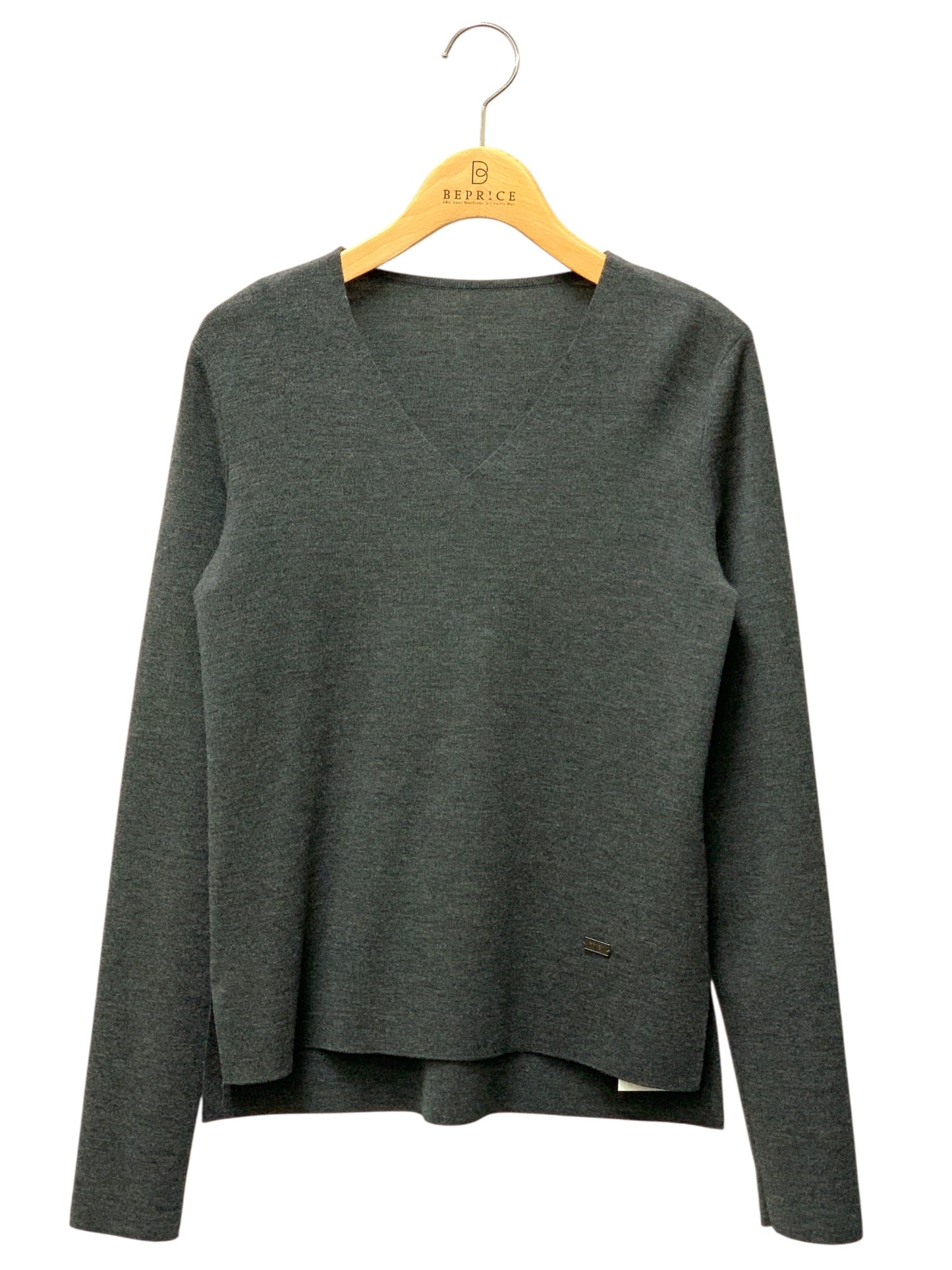 フォクシーブティック Knit Tops MY FAVORITE V 39603 セーター 38 グレー ITOVLGG8E2F2