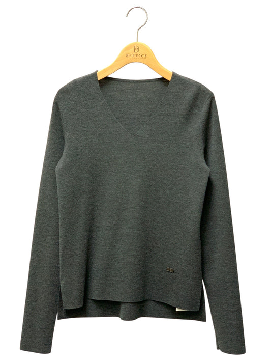 フォクシーブティック Knit Tops MY FAVORITE V 39603 セーター 38 グレー ITOVLGG8E2F2