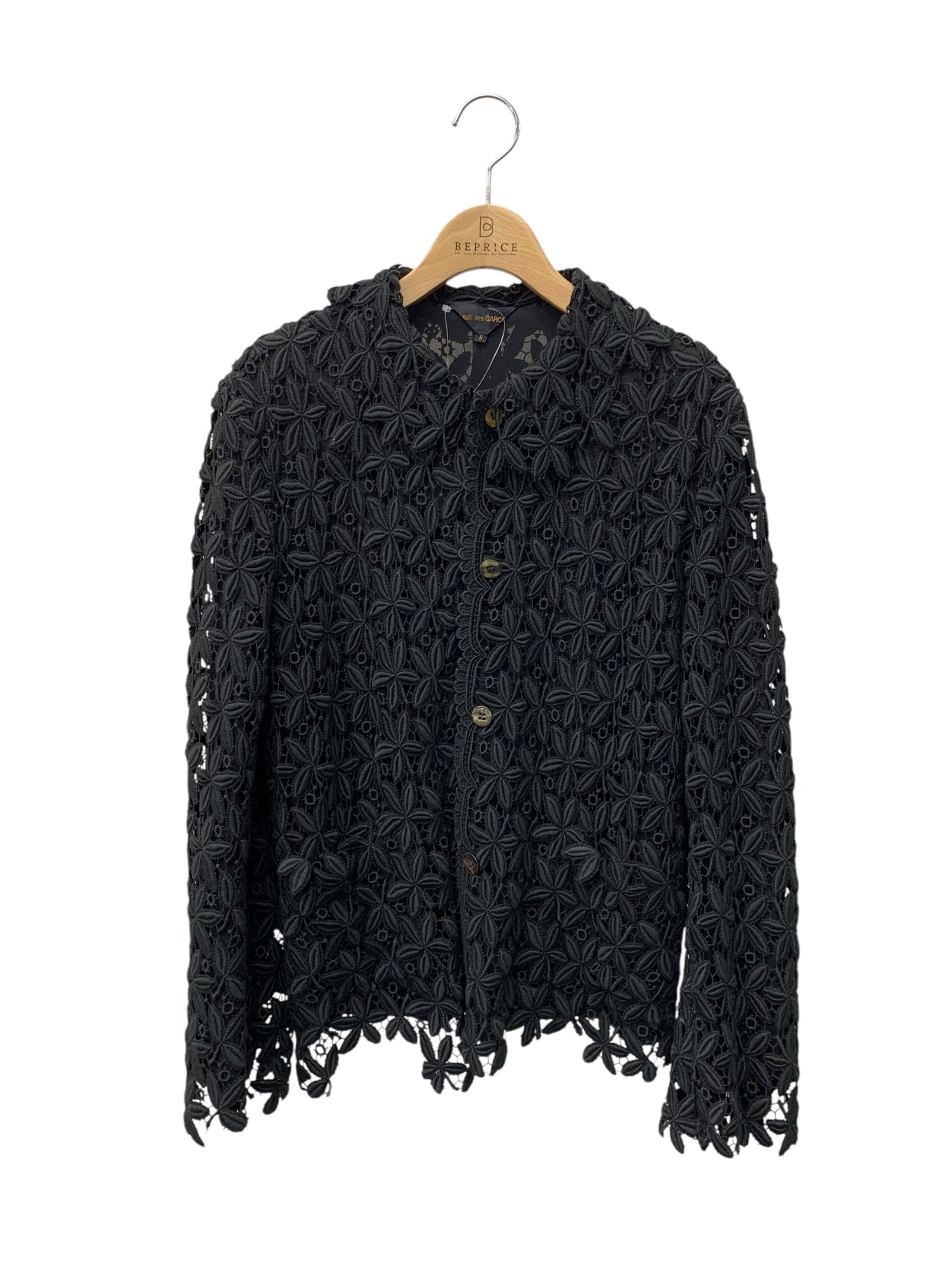 コムデギャルソン GJ-11027S ジャケット S ブラック レース | 中古