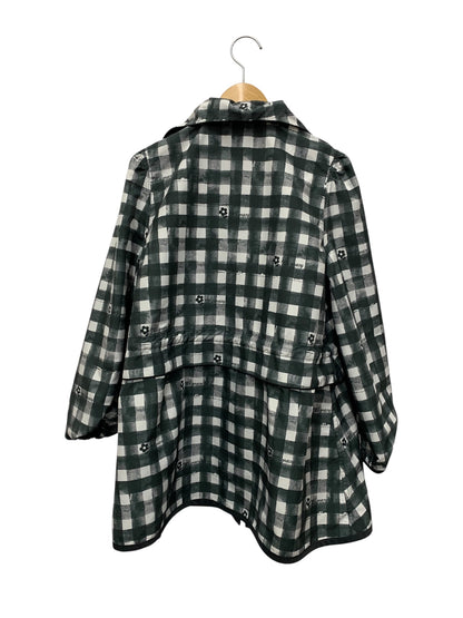 エムズグレイシー 514109 ジャケット 38 ブラック ナイロン フーディ リバーシブル チェック柄 ITRS76I991OC