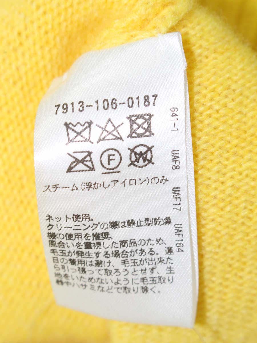 ブラミンク 7913-106-0187 ニットセーター 36 イエロー カシミヤ混 IT0282DUIEPO