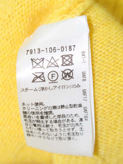 ブラミンク 7913-106-0187 ニットセーター 36 イエロー カシミヤ混 IT0282DUIEPO