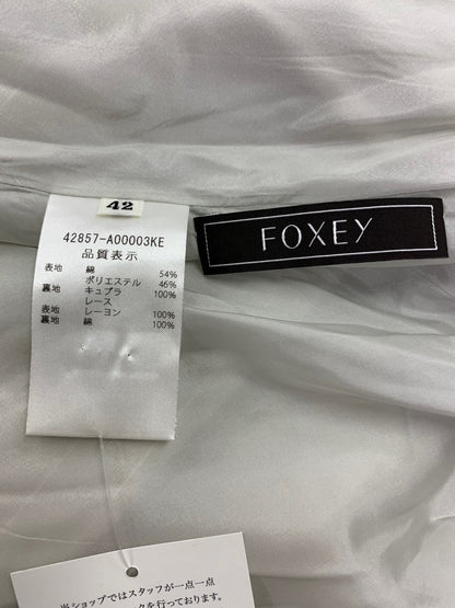 フォクシーブティック Dress Jasmine Flare 42857 ワンピース 40 グレー ストライプ ITN23TYOSGX1