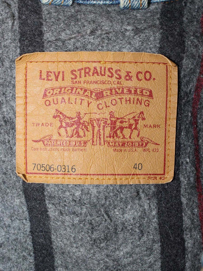 リーバイス 70506-0316 デニムジャケット 40 ブルー MADE IN USAモデル ITG3HKIFQS1I