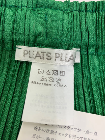 プリーツプリーズイッセイミヤケ THICKER BOTTOMS 1 PP33-JF372 パンツ 4 グリーン ITTCQXZ387JC