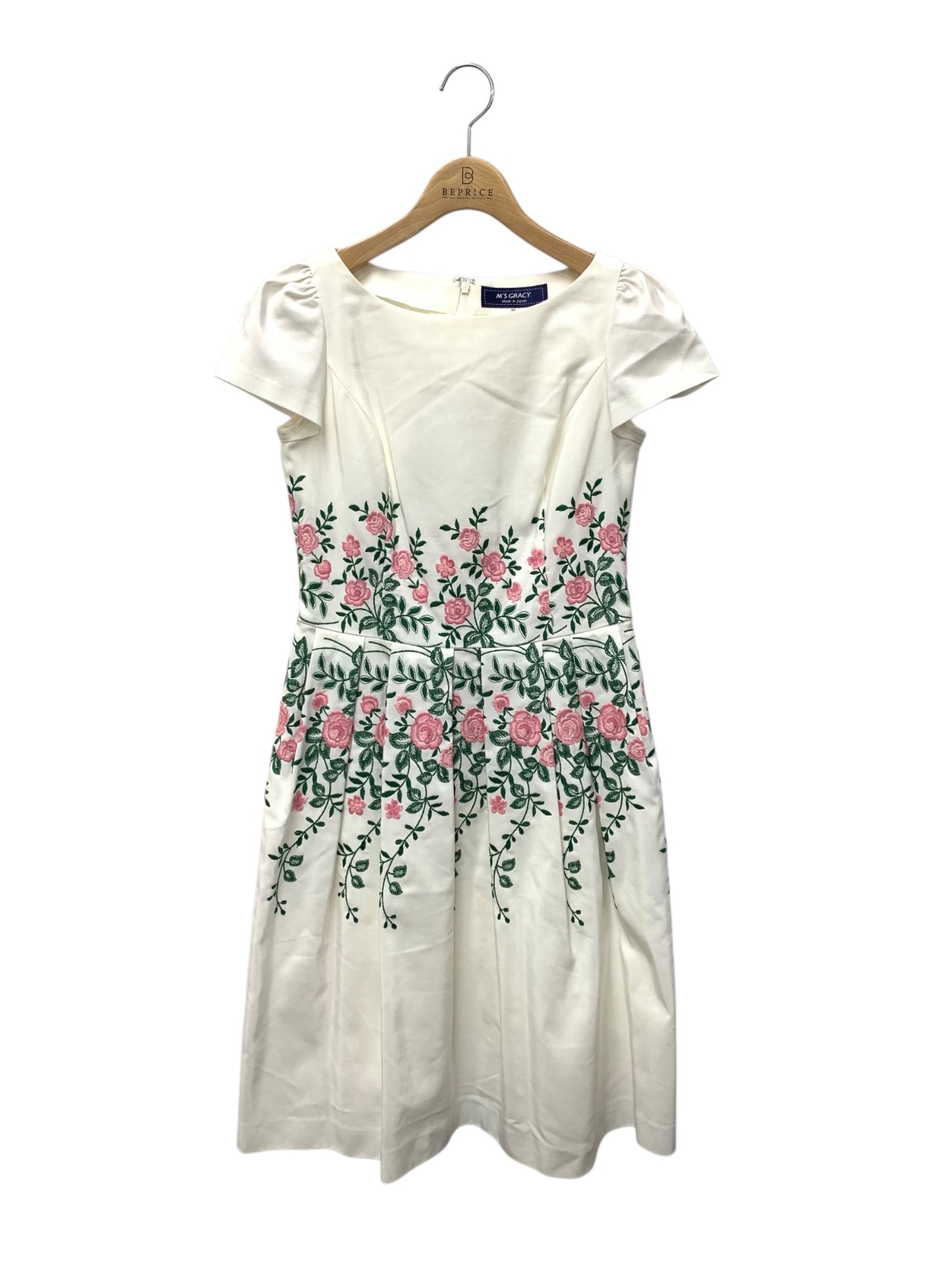 エムズグレイシー Flower pattern Embroidery Dress 911307 ワンピース 36 ホワイト ITLKFYOHCLQ0 【SALE】