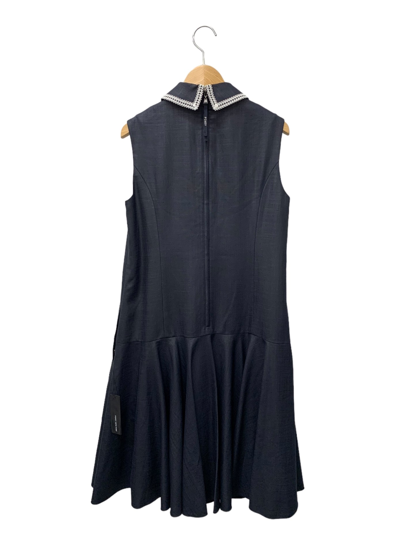 フォクシーニューヨーク Libre Dress 42738 ワンピース 38 ネイビー レース フレア ITH0A5O2CR4G