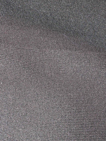 エムズグレイシー Ribbon Knit One-piece 818570 ワンピース 38 ブラック リボン ITEOI8RYL61W