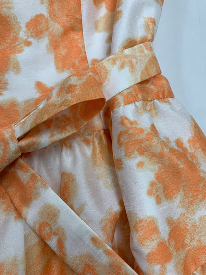 エムズグレイシー 621136 ワンピース 36 オレンジ フラワーモチーフ ITEHHQ2B8VTK