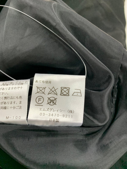 エムズグレイシー 216509 パンツ 40 ブラック サスペンダー付きワイドパンツ ITWEGYERKI5K