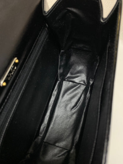 和光 ハンドバッグ ブラック レザー IT6W1BKJP8KK