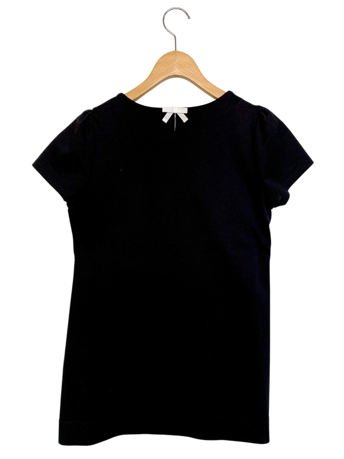 エムズグレイシー 815340 Tシャツ カットソー 38 ブラック フラワーモチーフ ITQKHL7NKODG