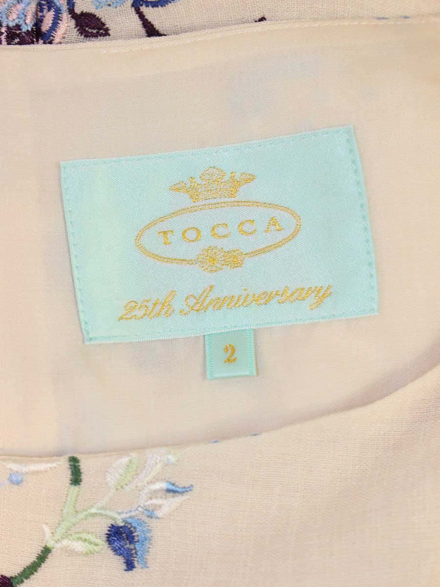 トッカ RAMBLING ROSE ランブリング ローズ OPTOBM0600 ワンピース 2 ベージュ 刺繍 IT04PRNWVRDE