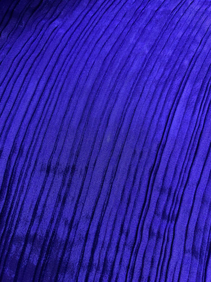 プリーツプリーズイッセイミヤケ PP64 ブルー プリーツ ワンピース ストール ITUFESH7YZ0G