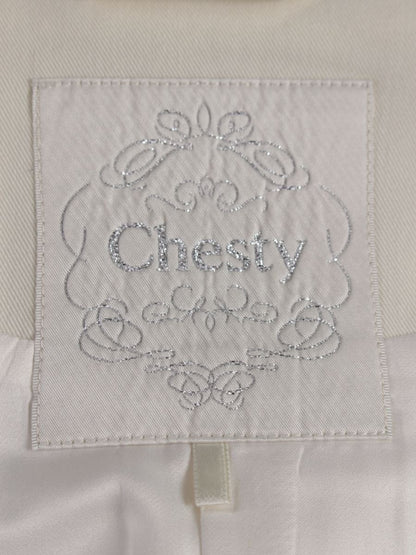 チェスティ 24B402 ジャケット 1 アイボリー パール ラインストーン ボタン ダブルブレスト ITBIHSX15X4B