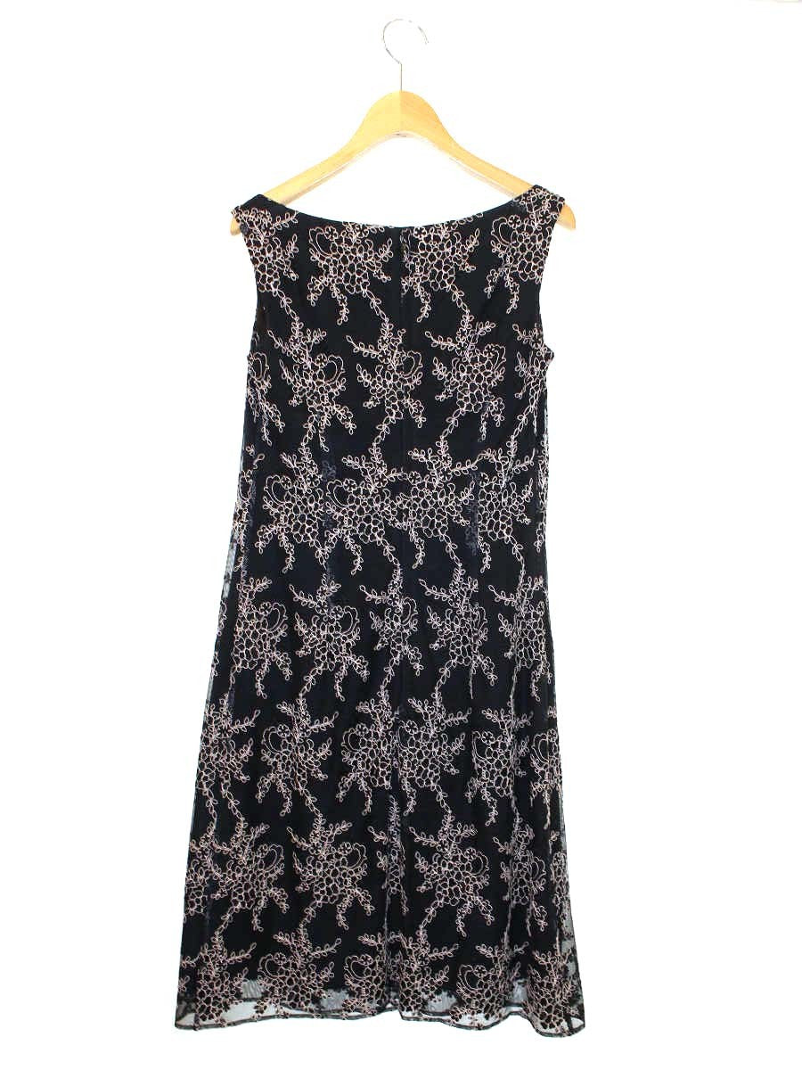 トッカ OPTOBW0025 ワンピース 0 ブラック フラワーモチーフ 刺繍 ITIWMB1SIACT