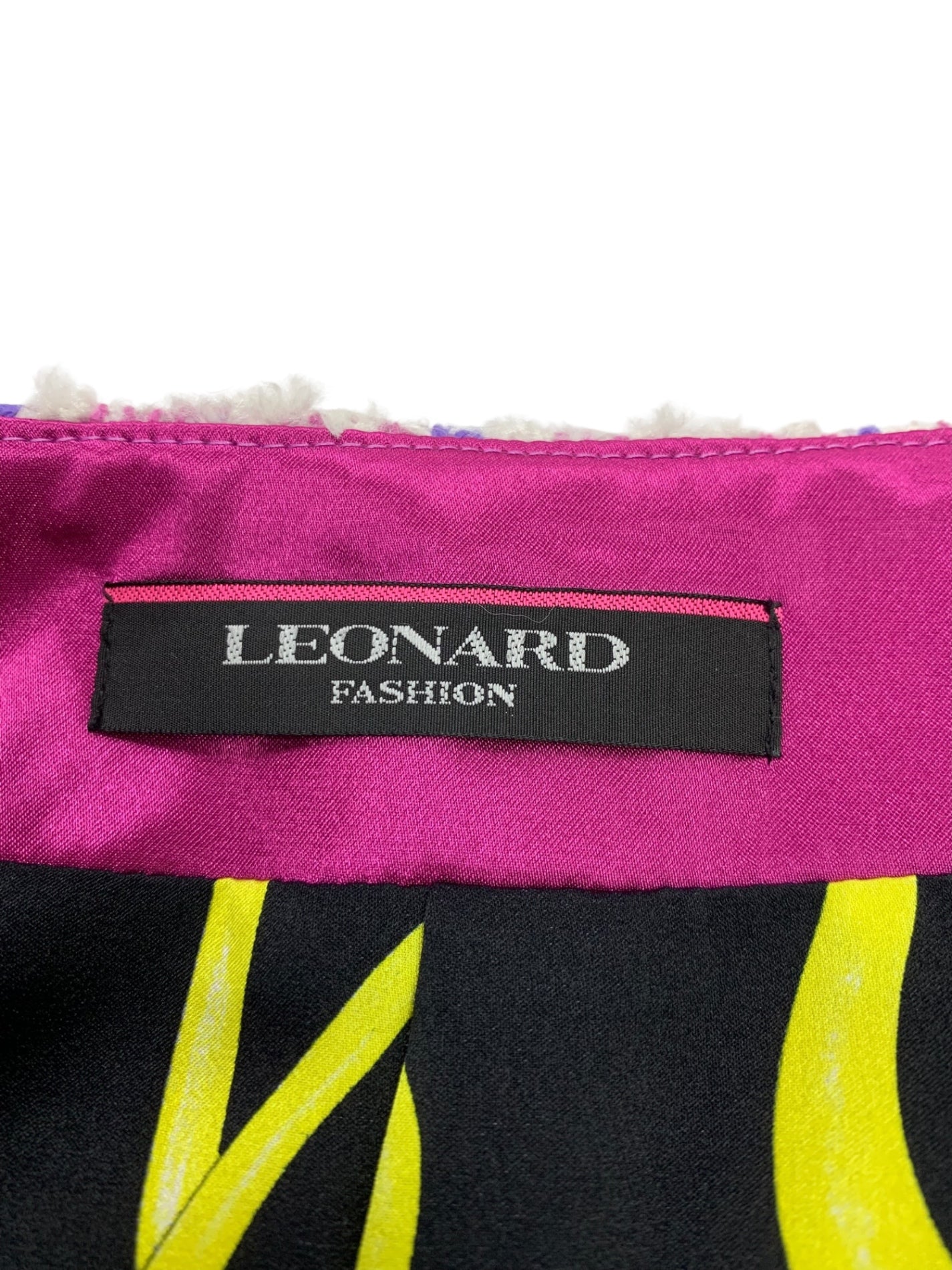 レオナールファッション 0331053 ジャケット 38 パープル ツイード スパンコール 24SS ITYJAP5E19RX 【SALE】